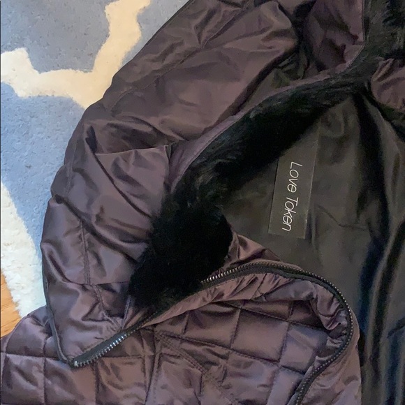 Plum/purple light puffer jacket. - Picture 7 of 15